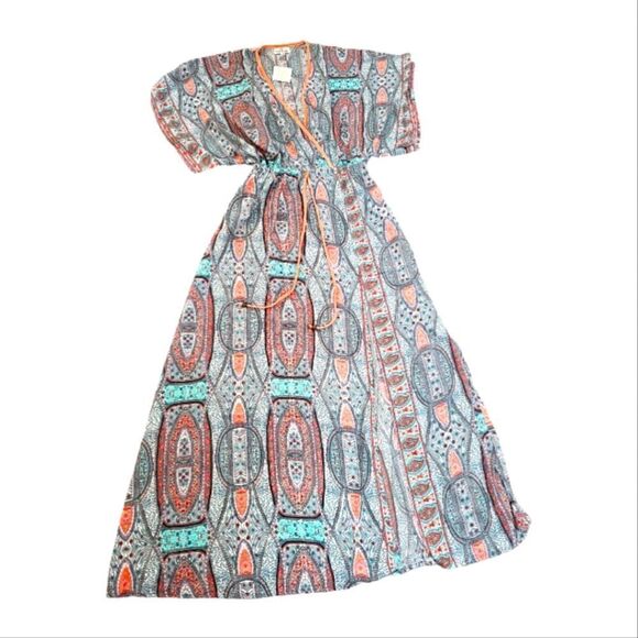 Floating Lotus Lightweight Boho Maxi Dress Size‎ Medium/Large, NWT - Picture 1 of 8
